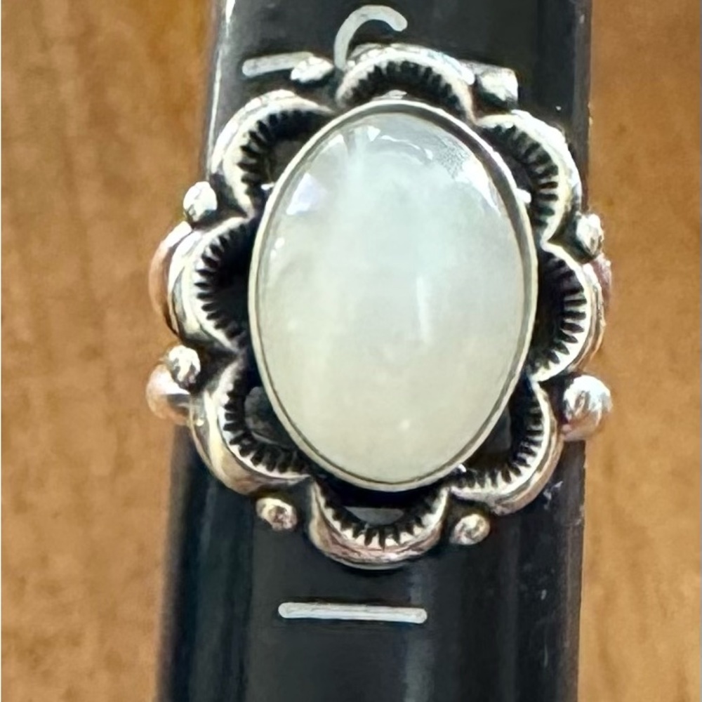 Oval Moonstone Ring, Size 6